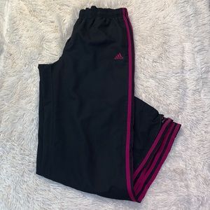 ADIDAS SIZE SMALL BLACK TRACK PANTS